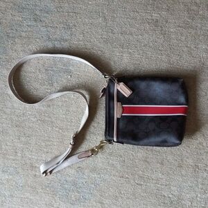 COACH SIGNATURE STRIPE SWINGPACK (F1495) small size